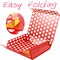 ift Box 13x9.7x3.4 Inches, Large Red Gift Box with Lid for Presents, Mom Day Magnetic Shirt Gift Boxes for Clothes (Glossy Metallic Red, Dot Design Inside)